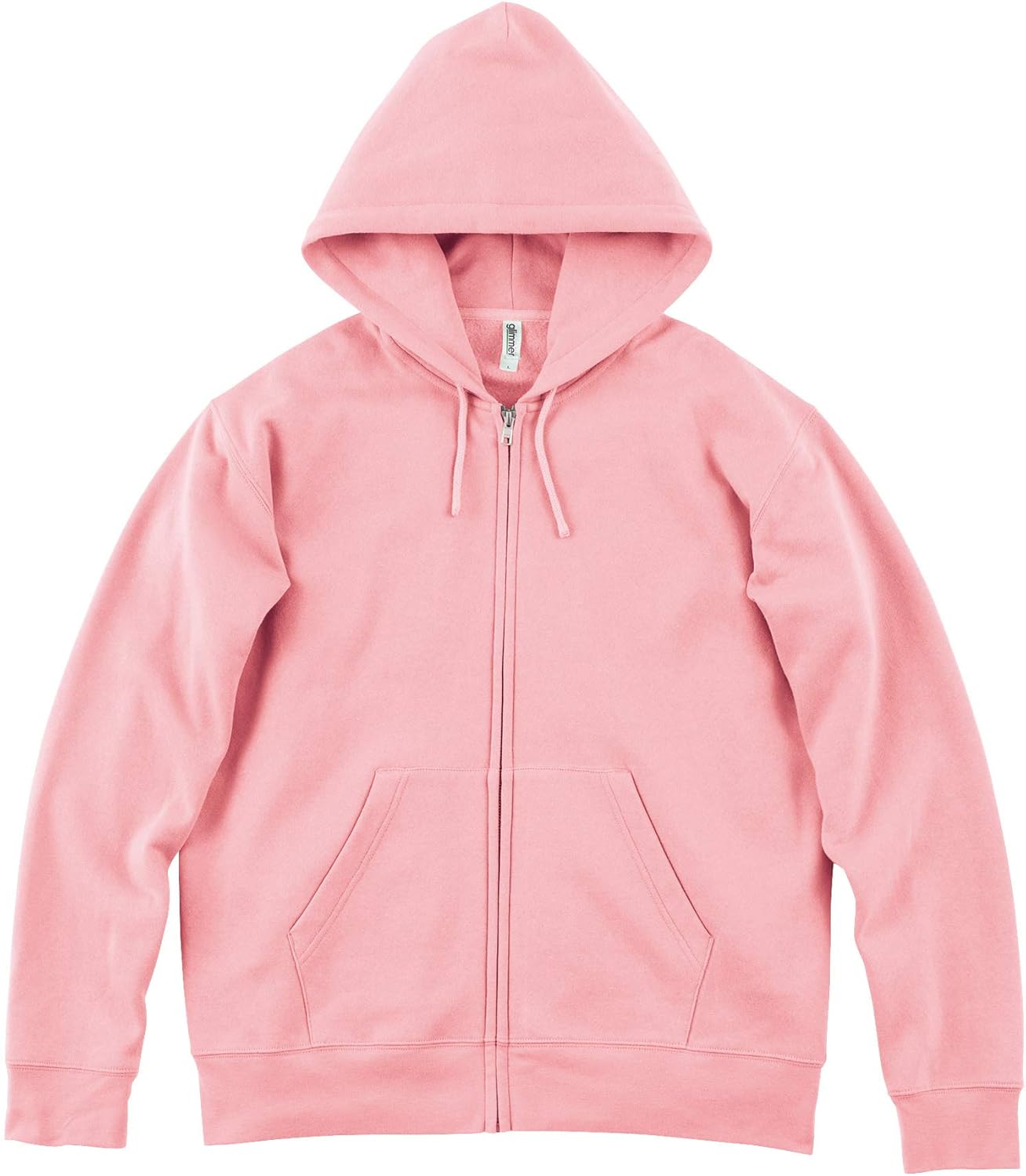 

Мужская толстовка на молнии Glimmer 00348-AFZ с флисовой подкладкой, 10,0 унций, светло-розовый
