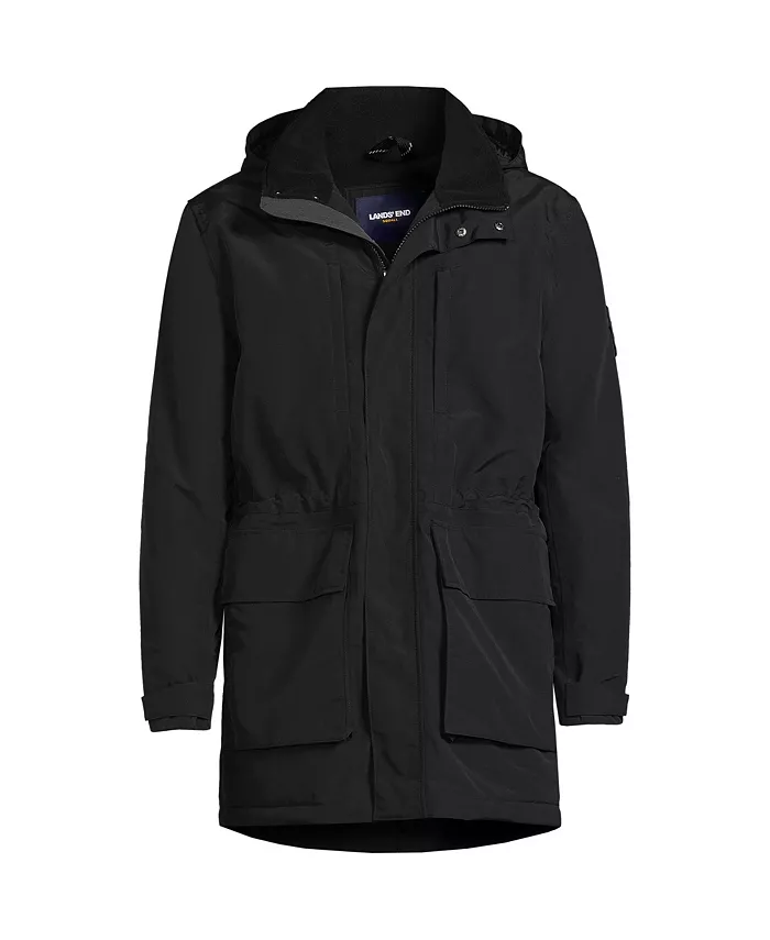 

Парка утепленная непромокаемая Big & Tall Squall Lands' End, черный
