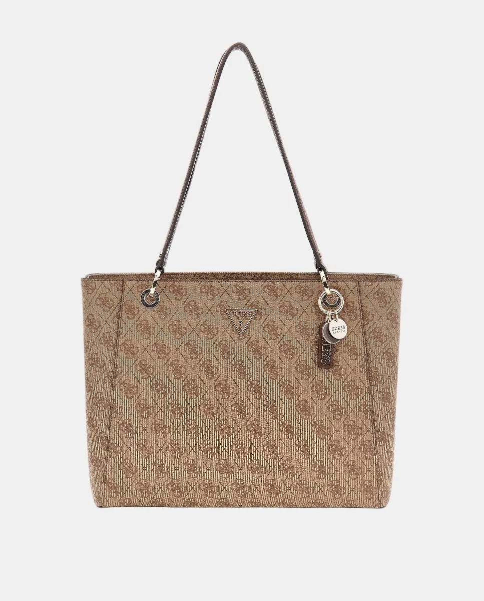 

Сумка через плечо с молнией и двойной ручкой Guess, светло-коричневый