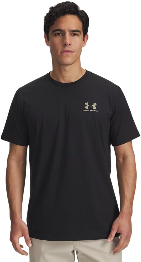 

Мужская спортивная футболка Under Armour с коротким рукавом на левую грудь, (003) Black/City Khaki, Черный, Мужская спортивная футболка Under Armour с коротким рукавом на левую грудь, (003) Black/City Khaki