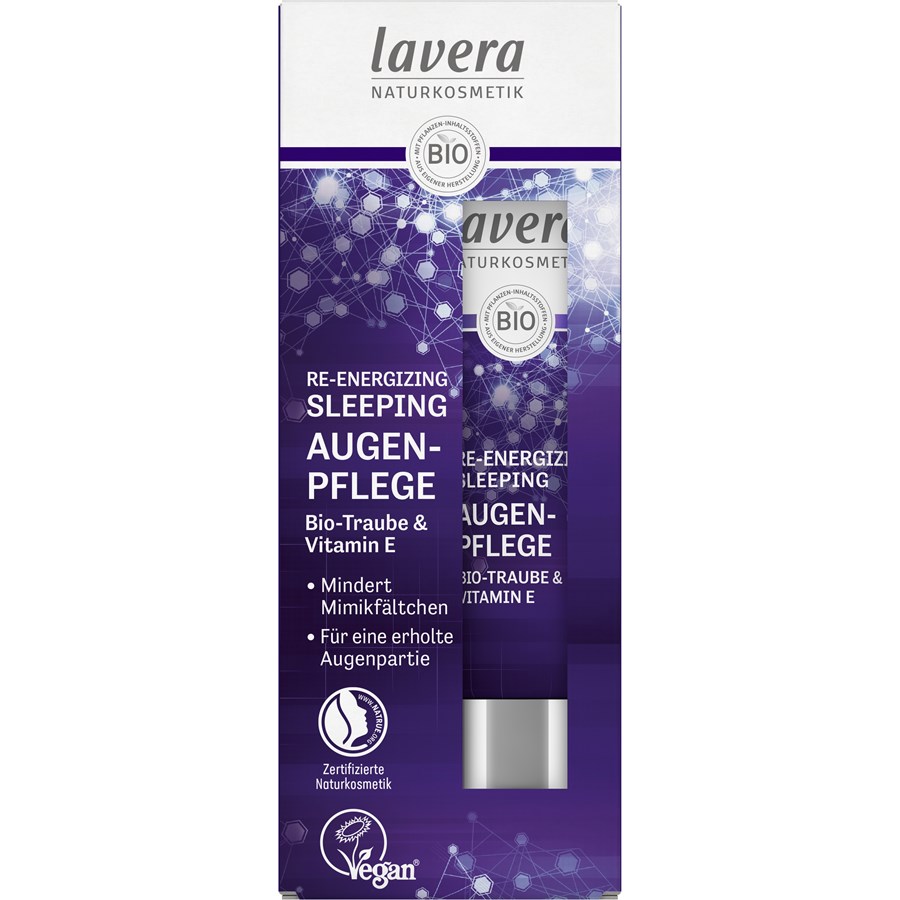 Крем для лица Lavera — Re-energizing sleeping augenpflege , объем, 15 мл — фото 4