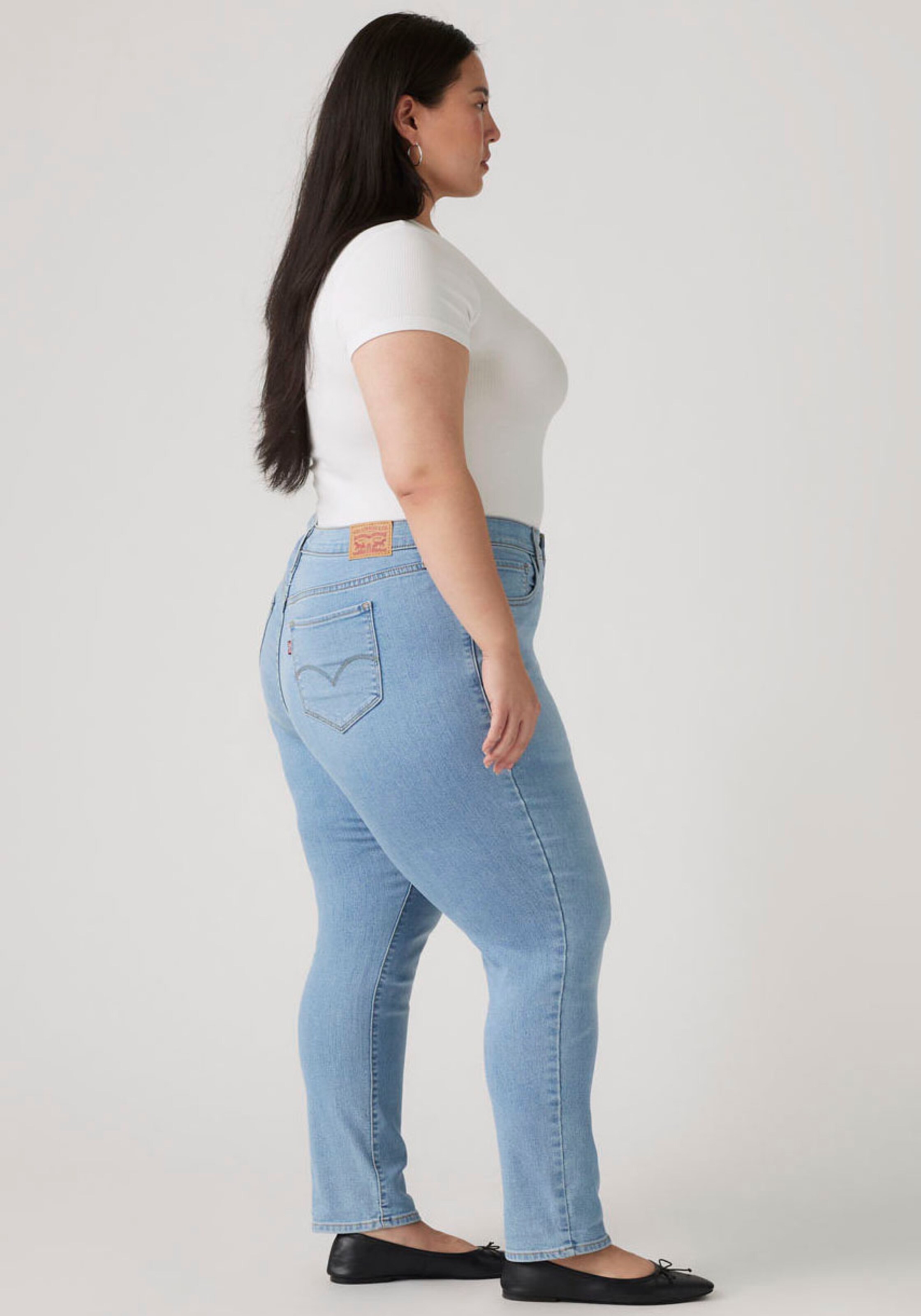 Levi's Plus Скинни джинсы '311 Shaping Skinny' в светло-голубом цвете — фото 4