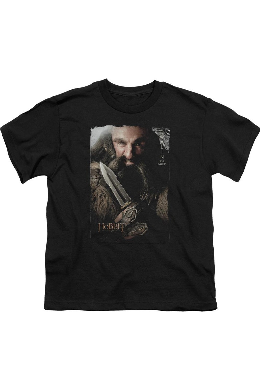 

Футболка с коротким рукавом The Hobbit Dwalin для детей Gildan, черный