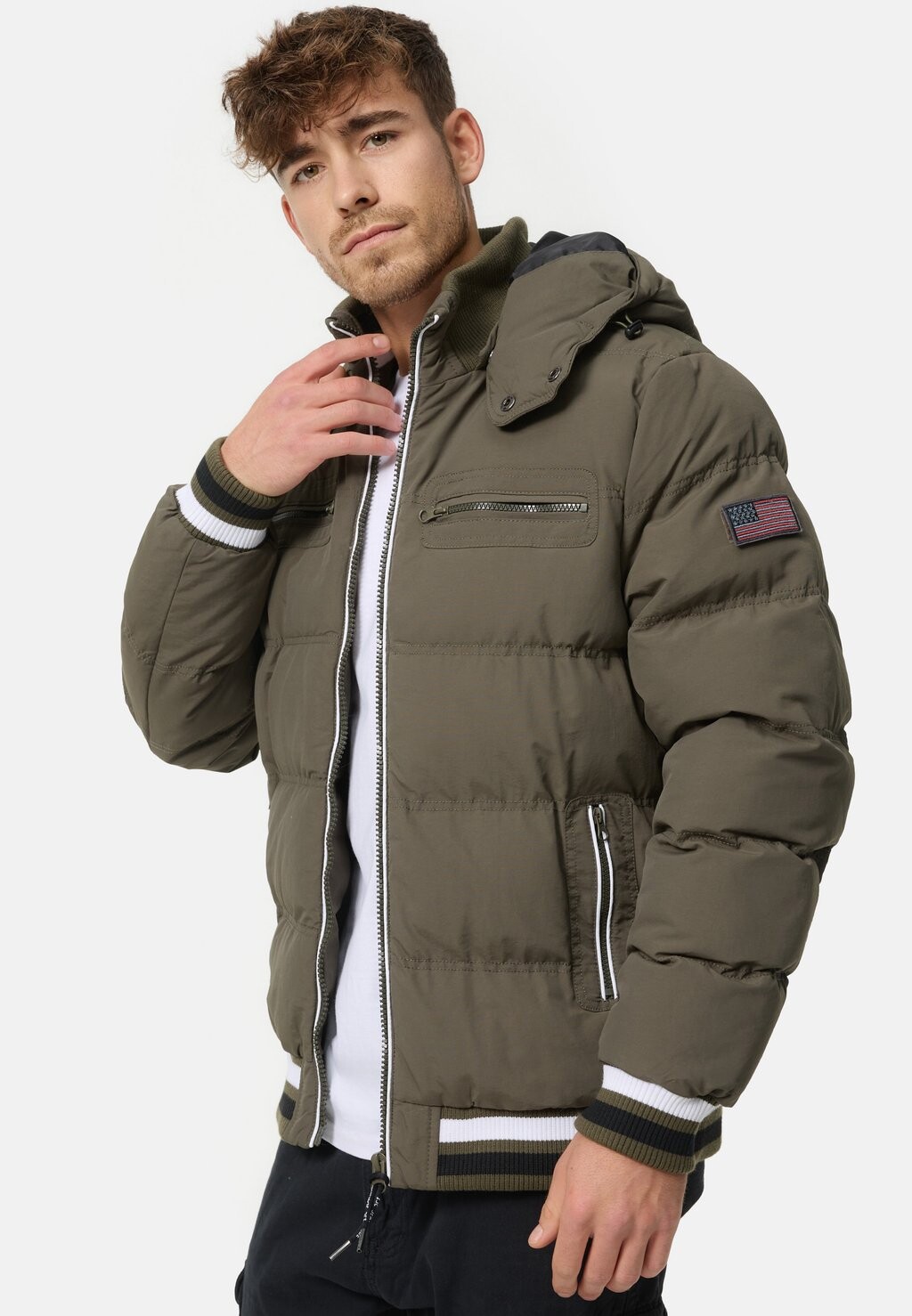 

Куртка зимняя Marlon Indicode, цвет army