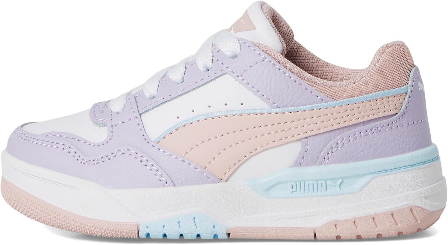 Кроссовки Puma Unisex-Child Rebound Retro (для маленьких детей), сиреневый/лиловый — фото 4