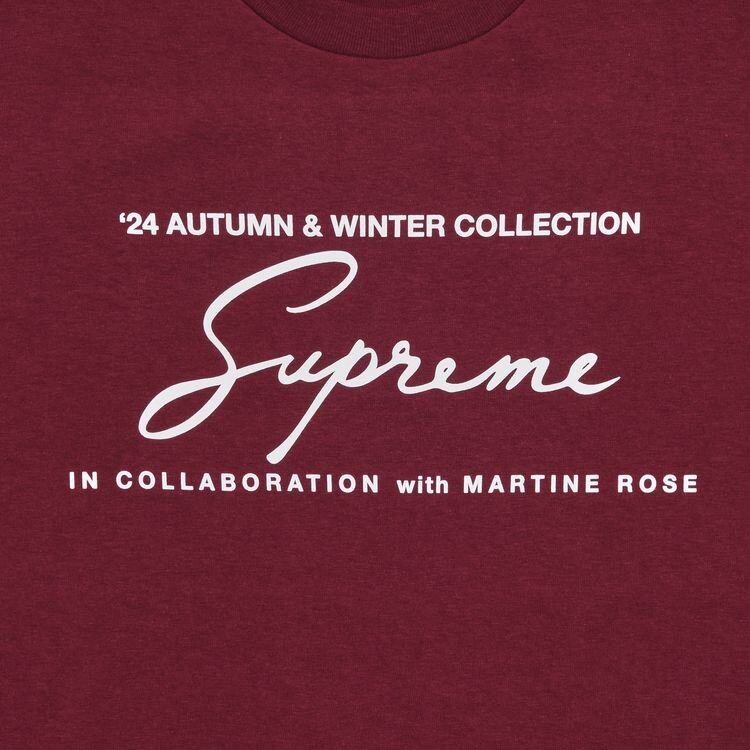 Футболка Supreme x Martine Rose Tee Cardinal, красный — фото 2
