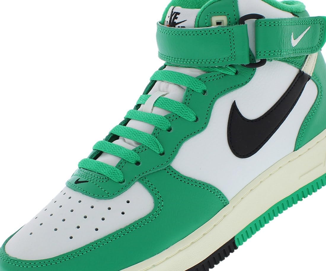 Мужские кроссовки Nike Air Force 1 Mitte '07, белый/черный/зеленый — фото 3
