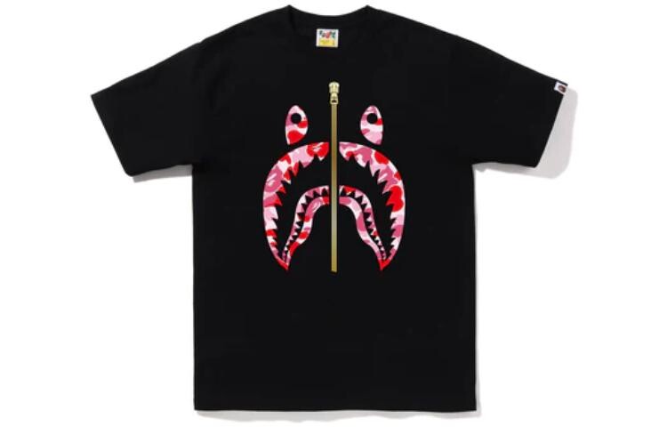 

Футболка Shark Series для мужчин A Bathing Ape, черный/синий