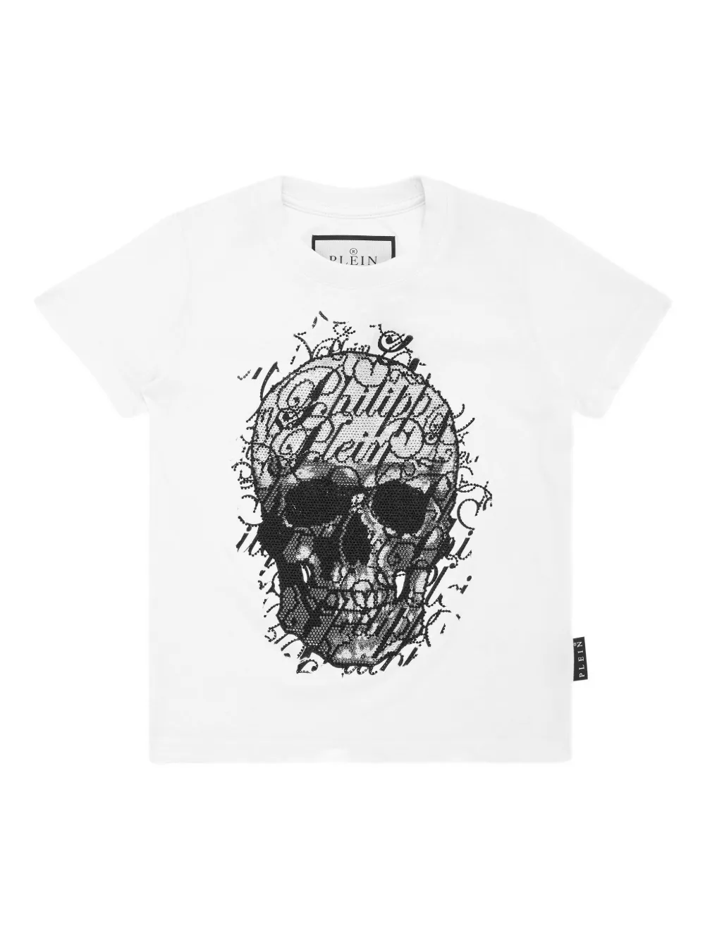 

Футболка, украшенная кристаллами Philipp Plein, белый
