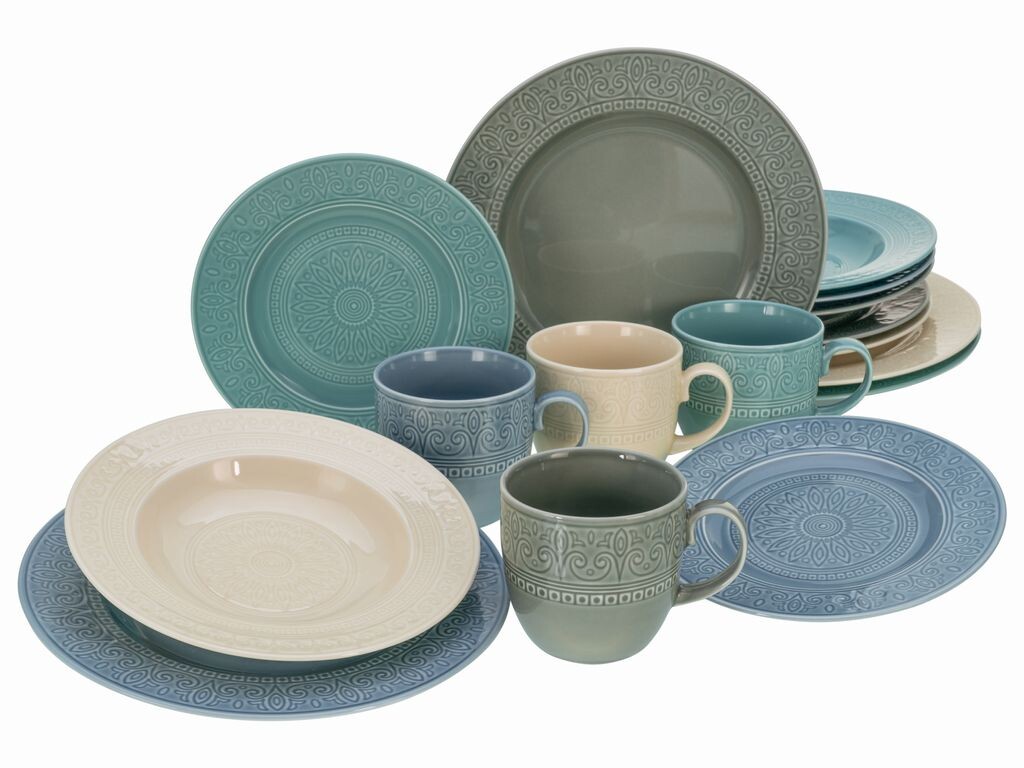 

CreaTable, 23817, цвета Classico синий, комбинированный сервиз, 16 предметов, фарфор
