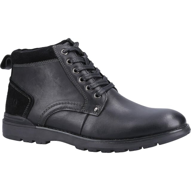 

Мужские кожаные ботинки Дин Hush Puppies, черный