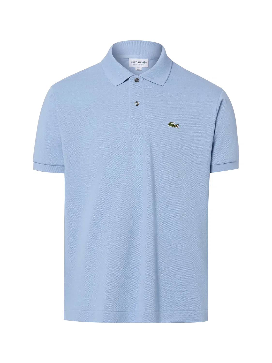 Поло Lacoste, хлопок, голубой