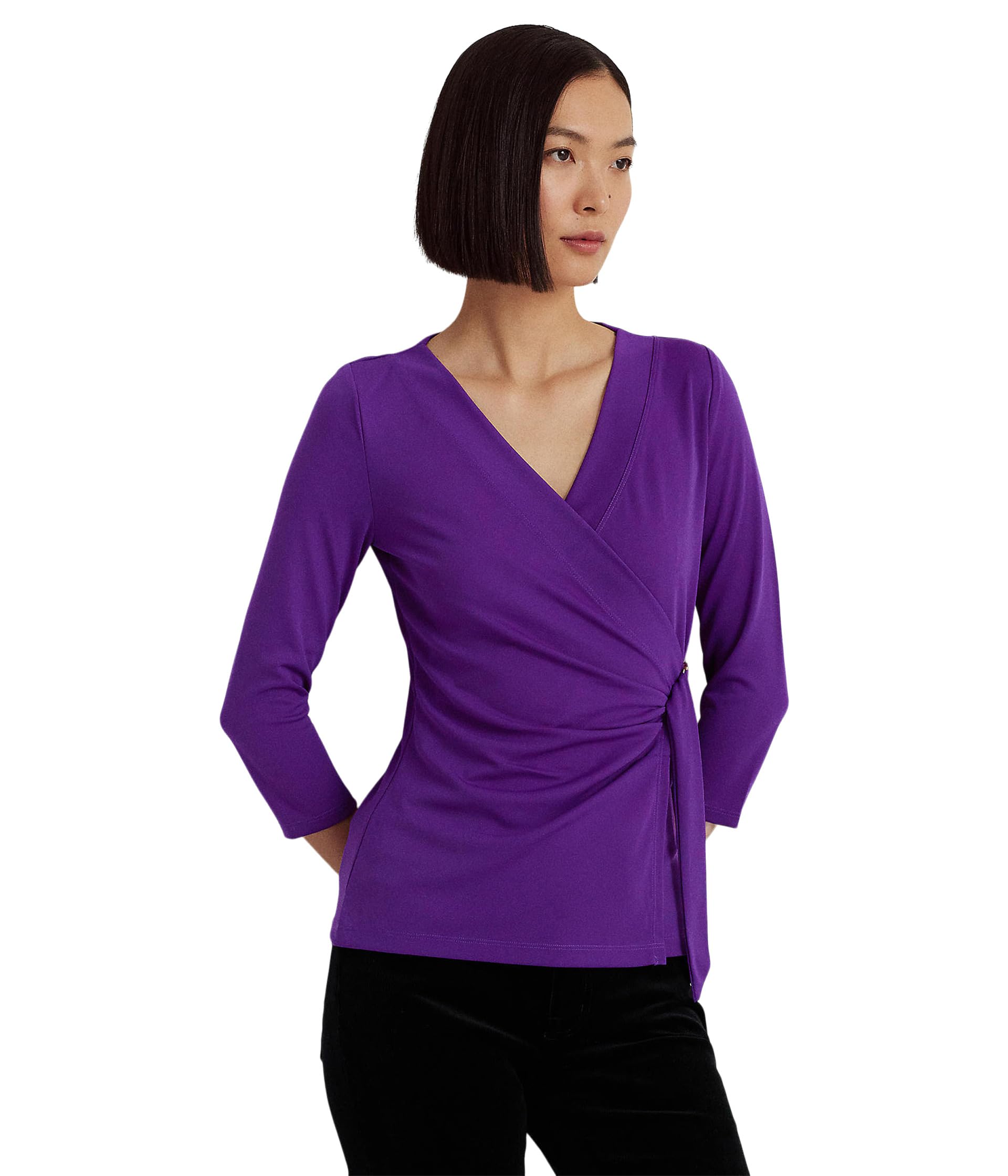

Топ Lauren Ralph Lauren Stretch Jersey Top, Purple Agate