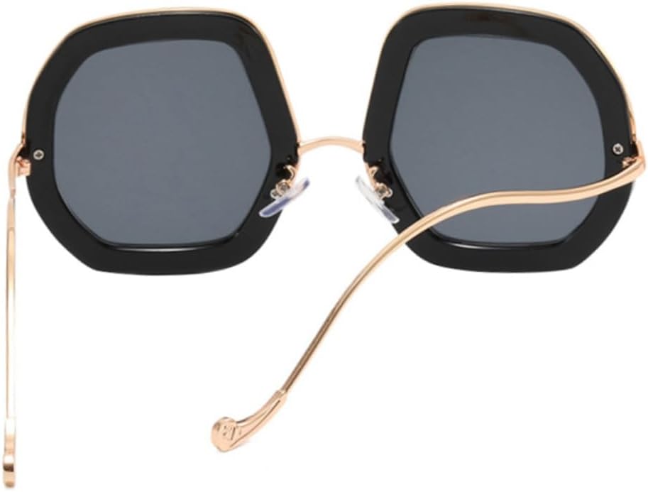 

Женские солнцезащитные очки SUPVOX увеличенного размера, черная оправа с серыми линзами, декор с блестками и стразами, защита от УФ-излучения, идеально подходят для летнего стиля и активного отдыха на природе, Grey