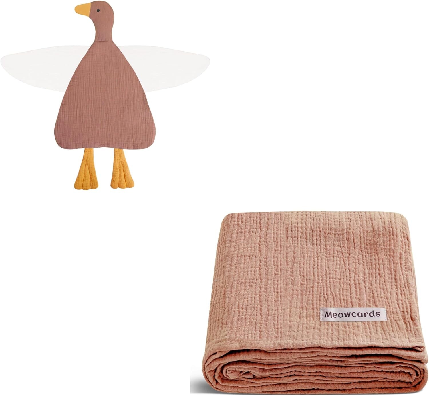 

Детские игрушки Lovey Duck Одеяла (25 x 28 дюймов) и муслиновые пеленальные одеяла (47 x 47 дюймов) Набор Wimist