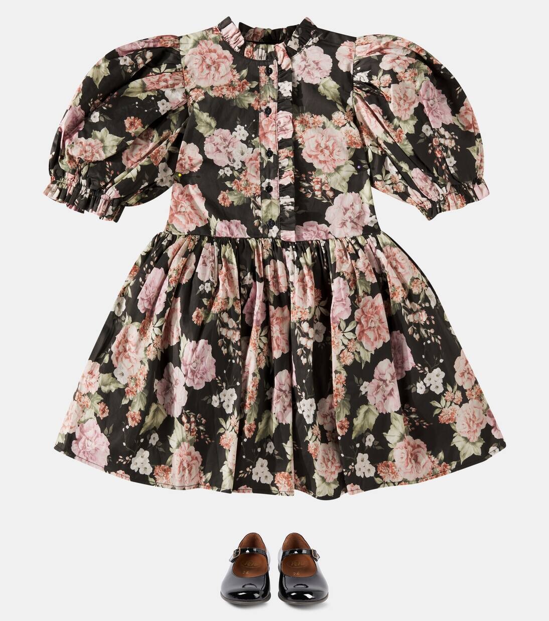 Платье из хлопкового поплина с цветочным принтом Petite Amalie, цвет vintage bloom print — фото 2