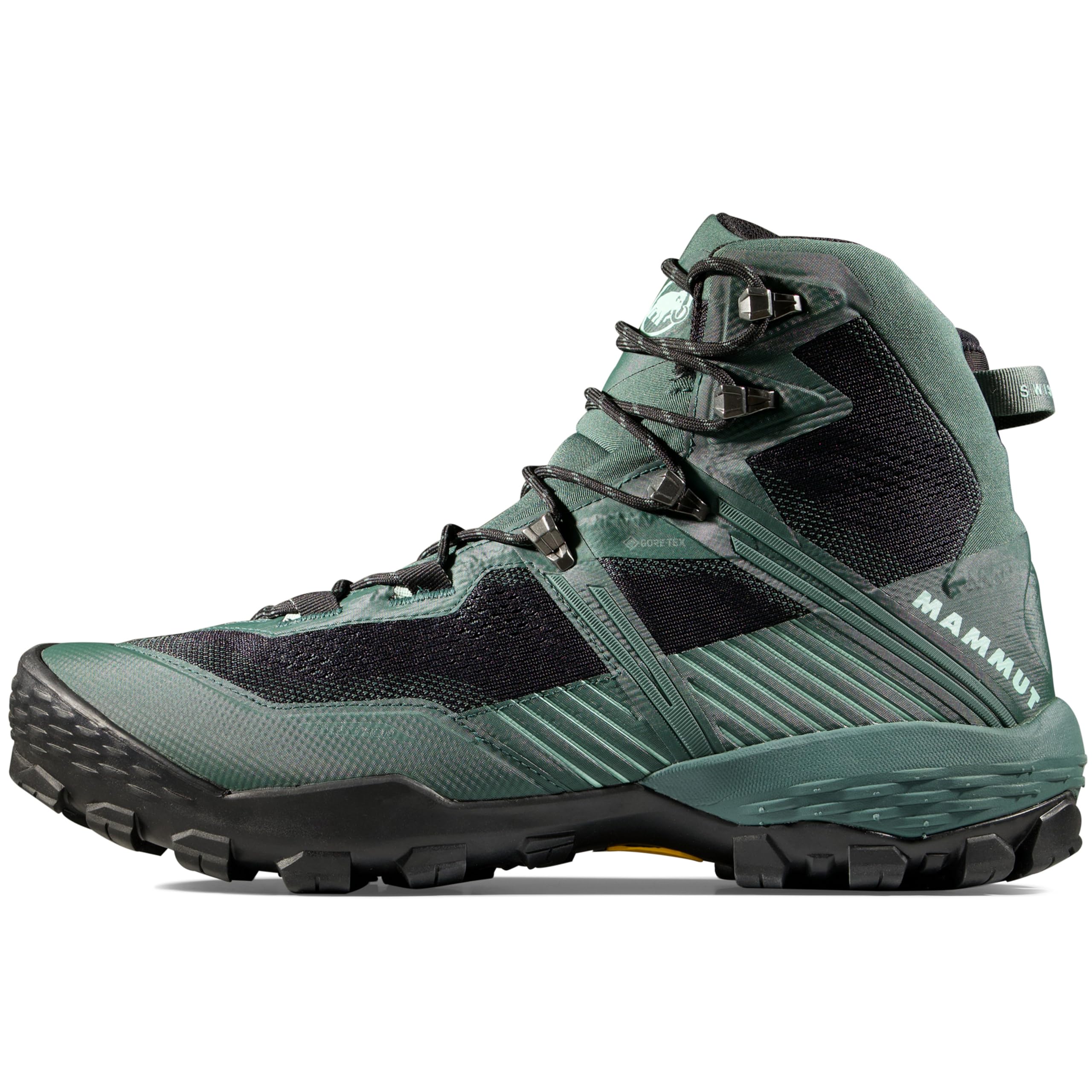 

Кроссовки мужские треккинговые Ducan Hiking / Trekking Shoes Men High-Top Deep Black Jade Mammut