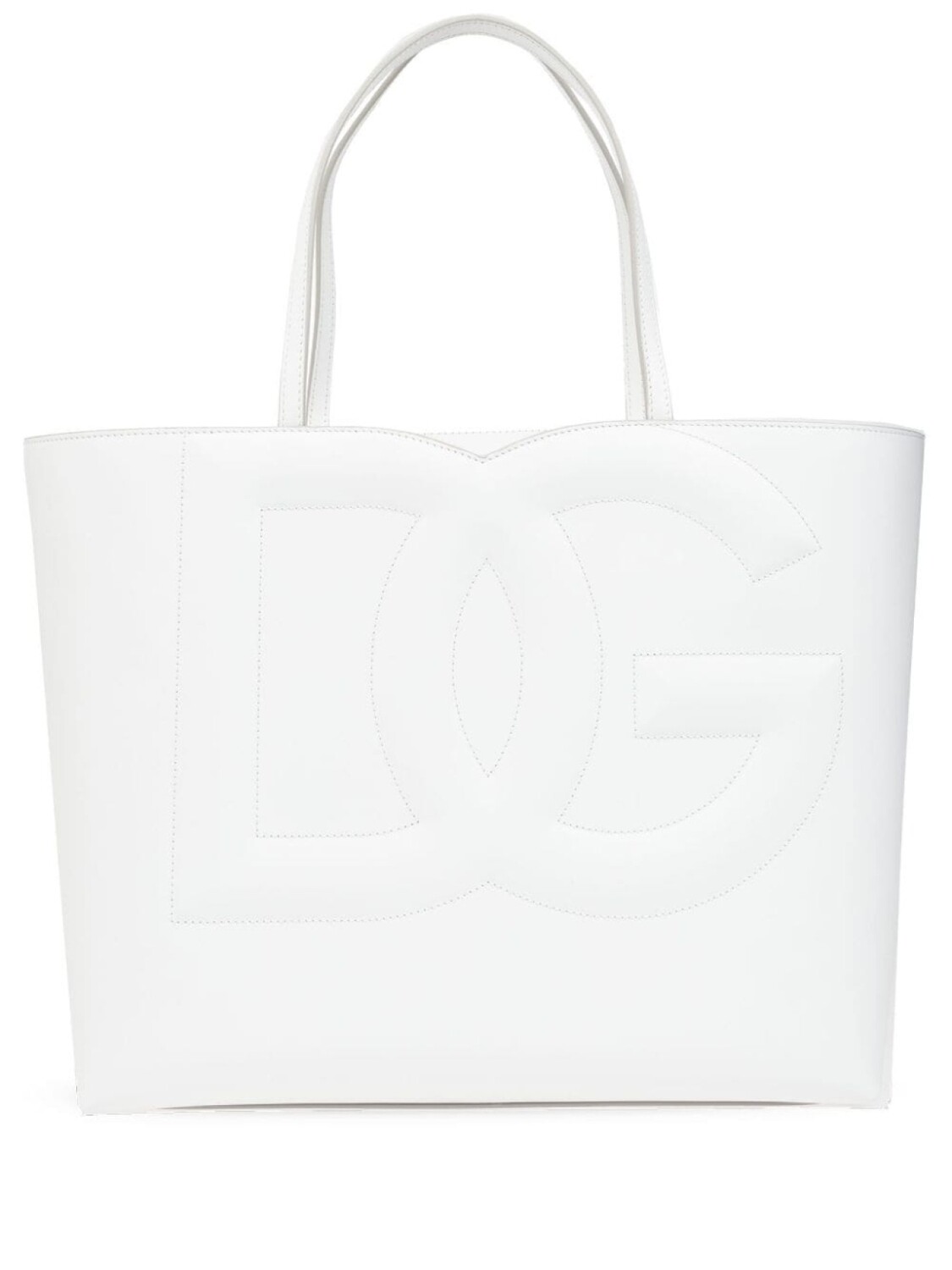 

Dolce & Gabbana средняя сумка-тоут с логотипом DG, белый