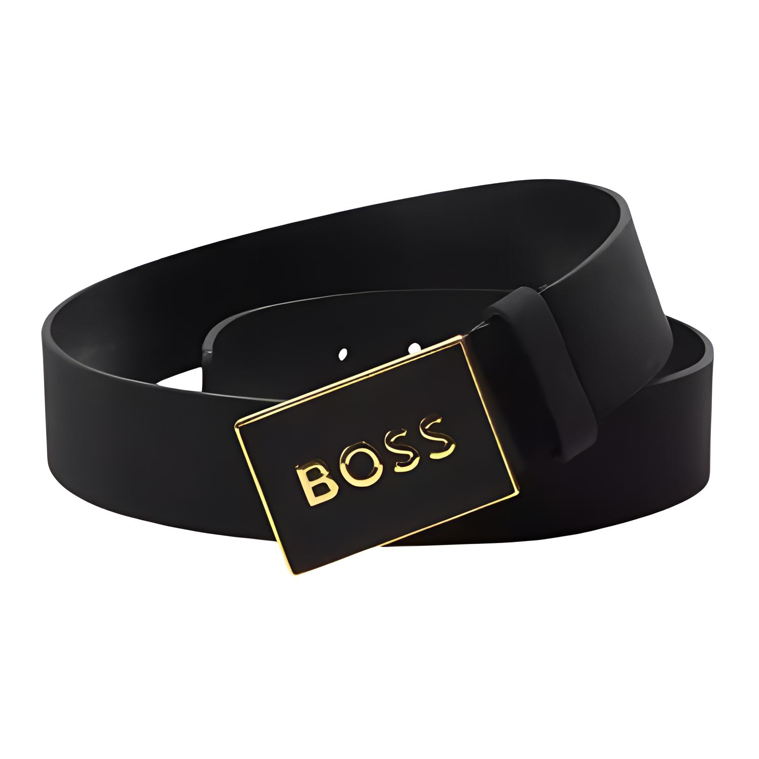 

Ремень с металлической пряжкой и логотипом Boss HUGO BOSS