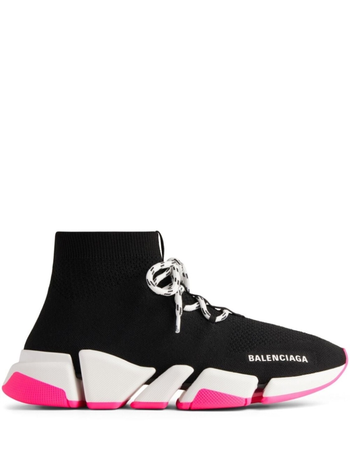 

Кроссовки Balenciaga Speed 2.0 Lace-up, черный/розовый