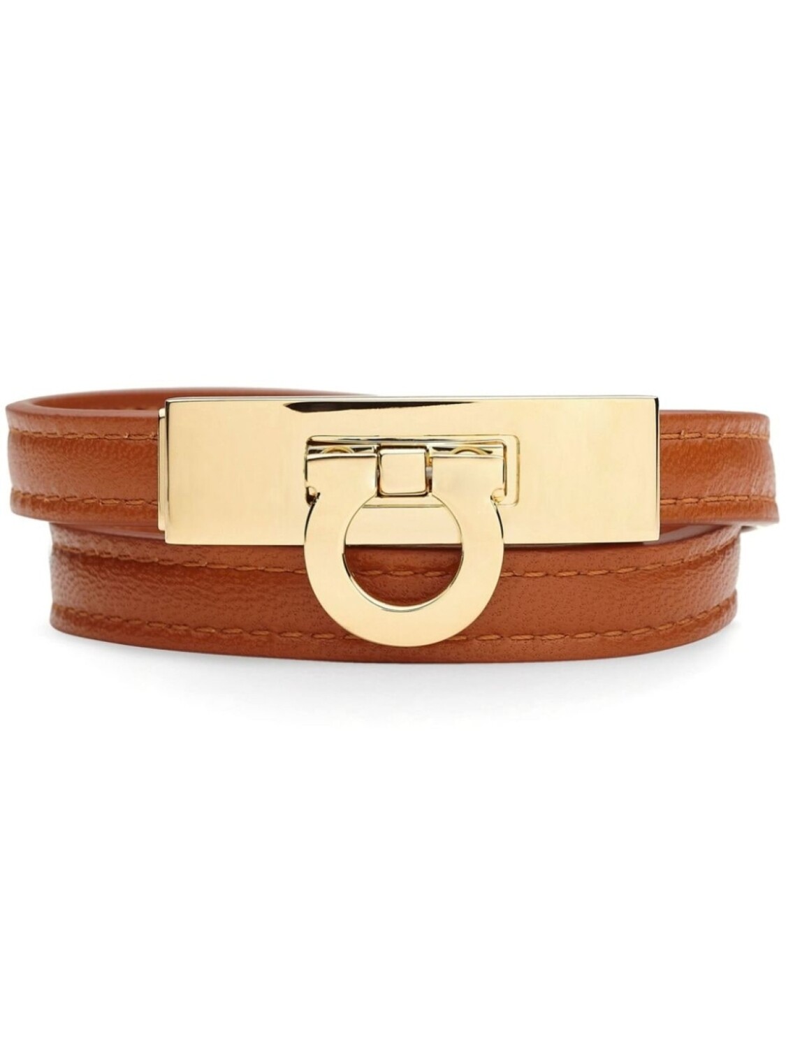 

Браслет Gancini Ferragamo, коричневый