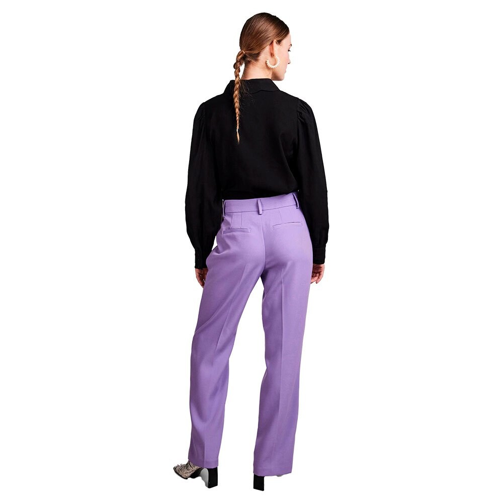 

Брюки Yas Bluris Flared Mid Waist, фиолетовый