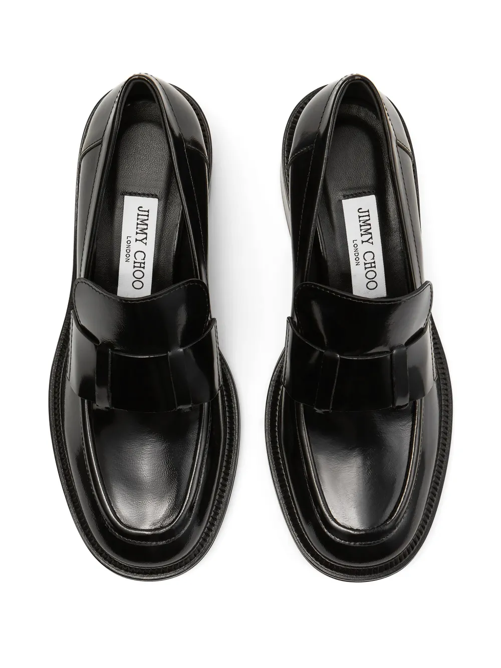 Лоферы Tylor 50 на блочном каблуке JIMMY CHOO, черный — фото 3