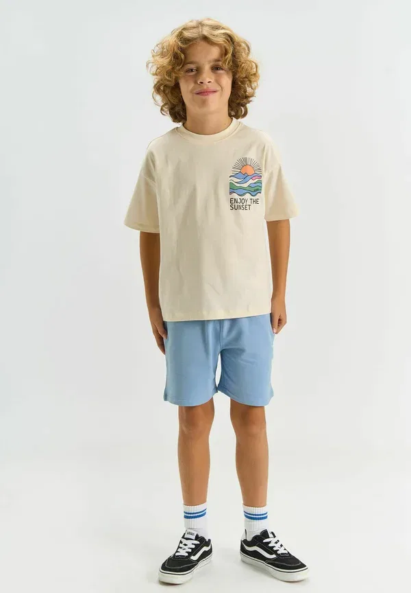 Футболка Tntuck os s_s tee print t-shirt The New, гардения — фото 2