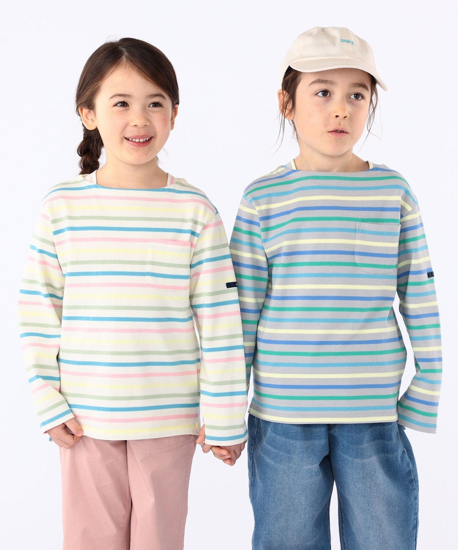 Детская футболка с длинным рукавом в полоску (100–130 см) SHIPS KIDS, Off white — фото 2