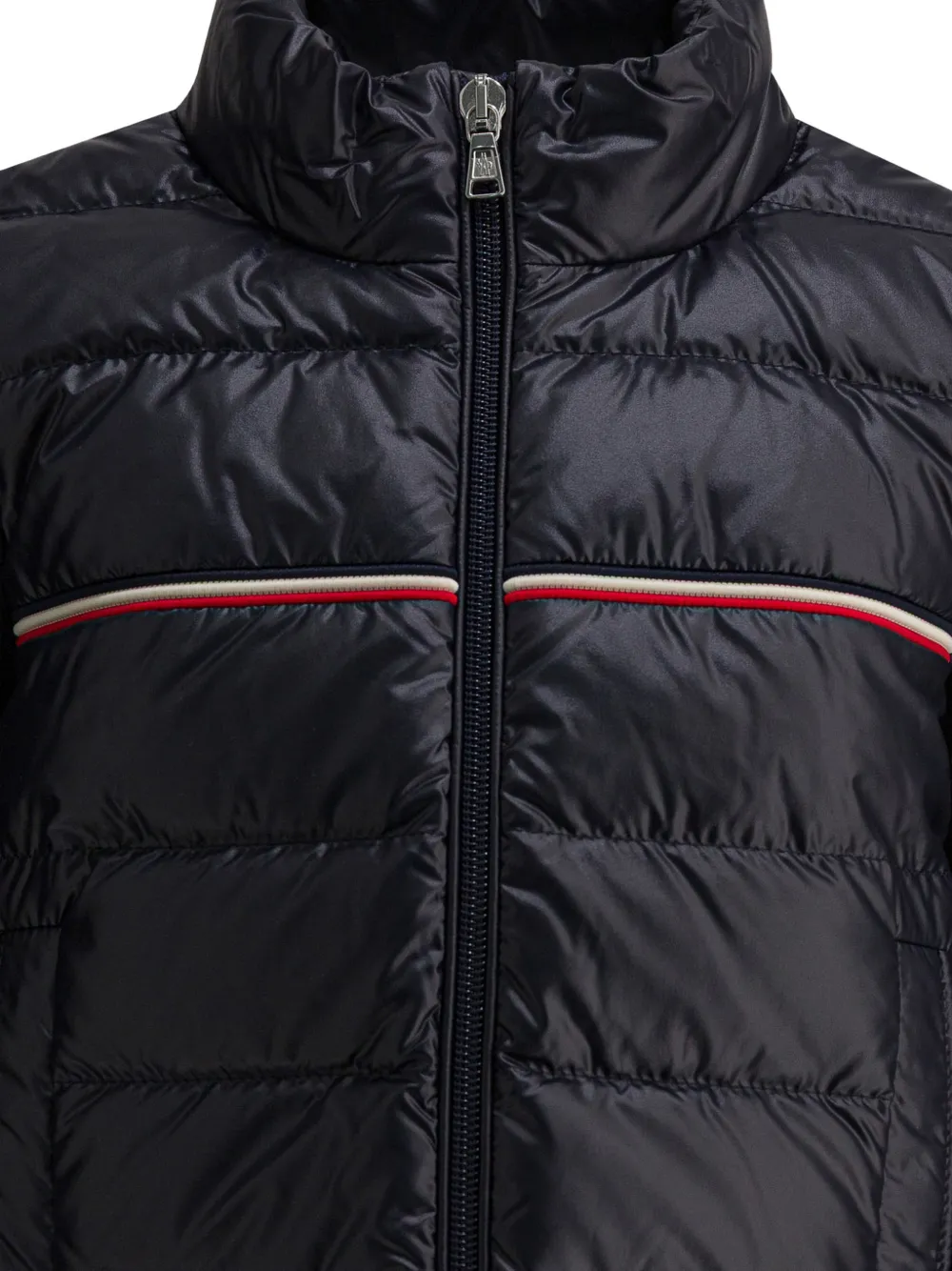 Стеганая куртка в полоску Moncler Enfant, синий — фото 3