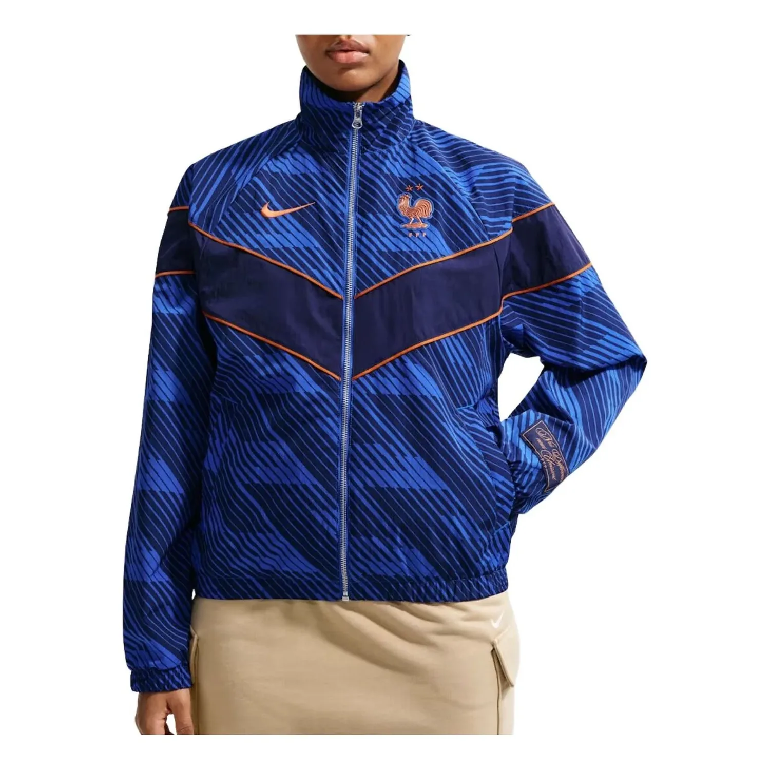 (WMNS) Куртка Nike FFF Windrunner UV Woven Jacket 'Game Royal Blackened Blue Monarch'
