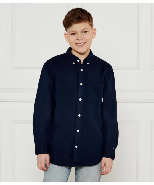

Льняная рубашка Regular fit Tommy Hilfiger, синий