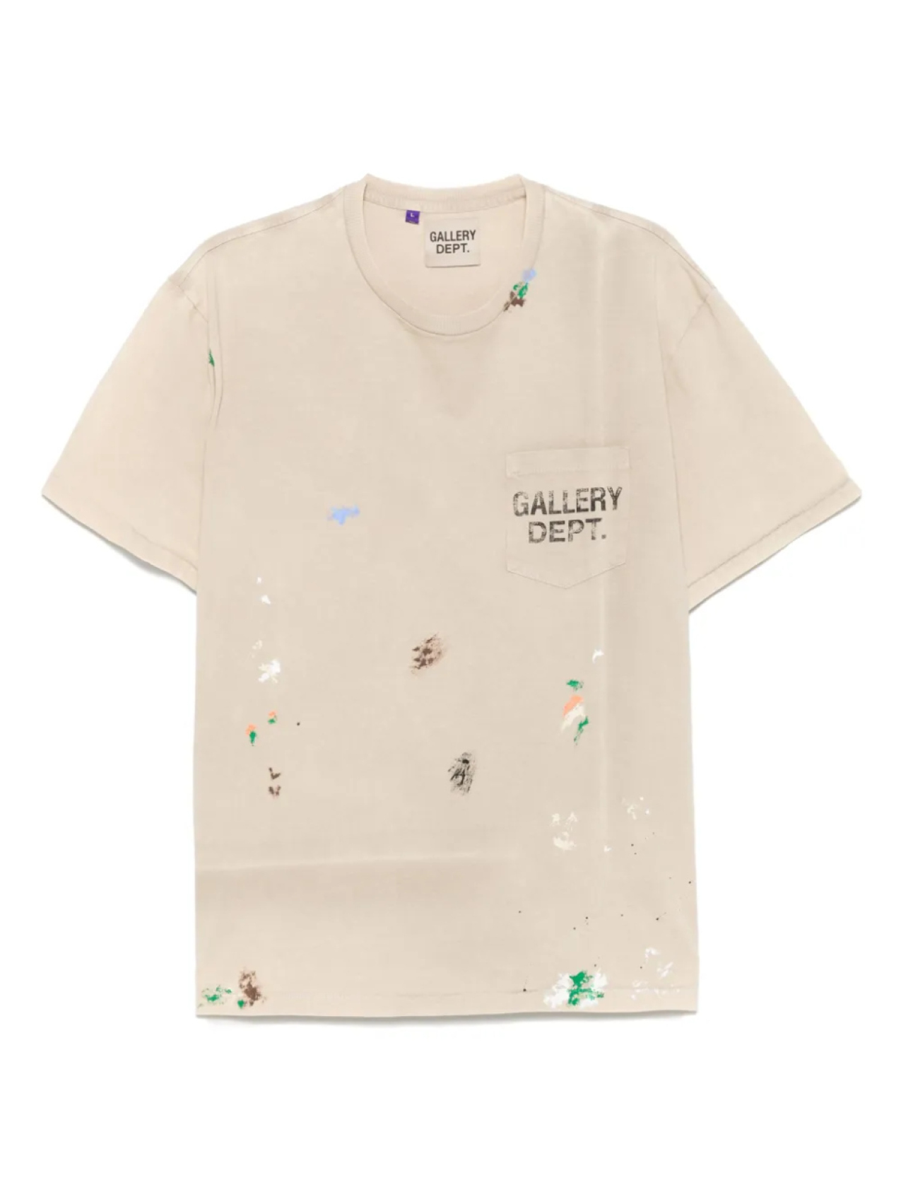 

Футболка с винтажным логотипом GALLERY DEPT., нейтральный