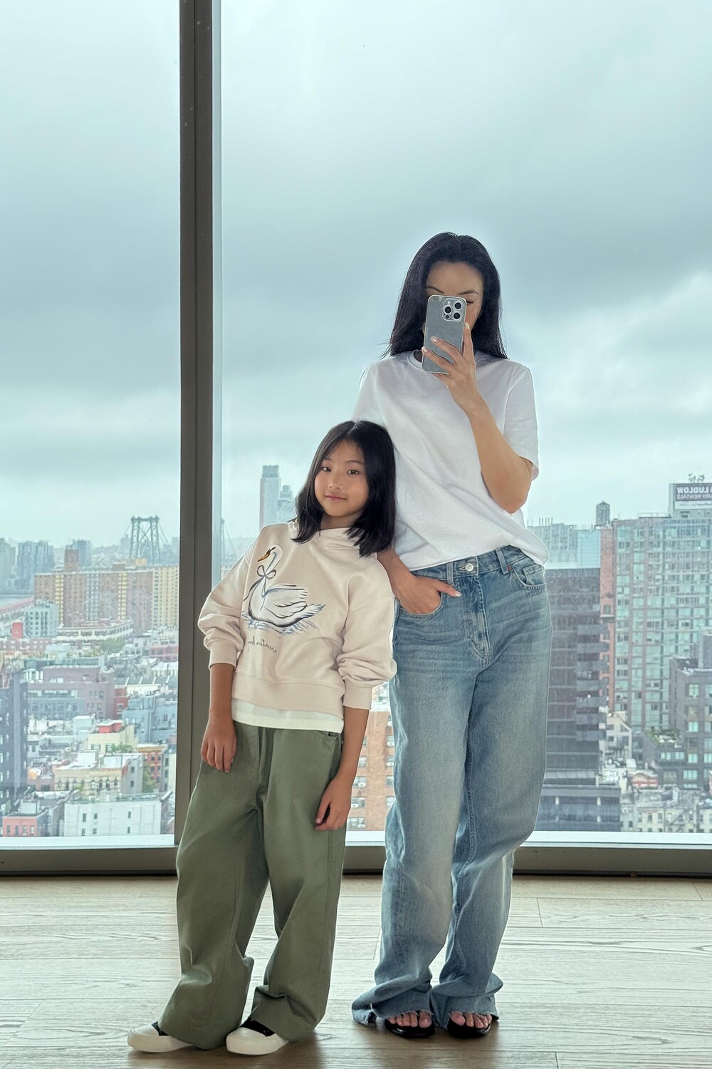 

Толстовка с принтом лебедь ZARA, цвет stone