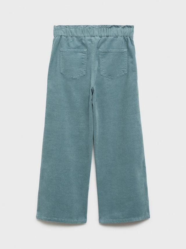 Детские брюки Mafalda с широкими штанинами из вельвета Mango, Green — фото 3