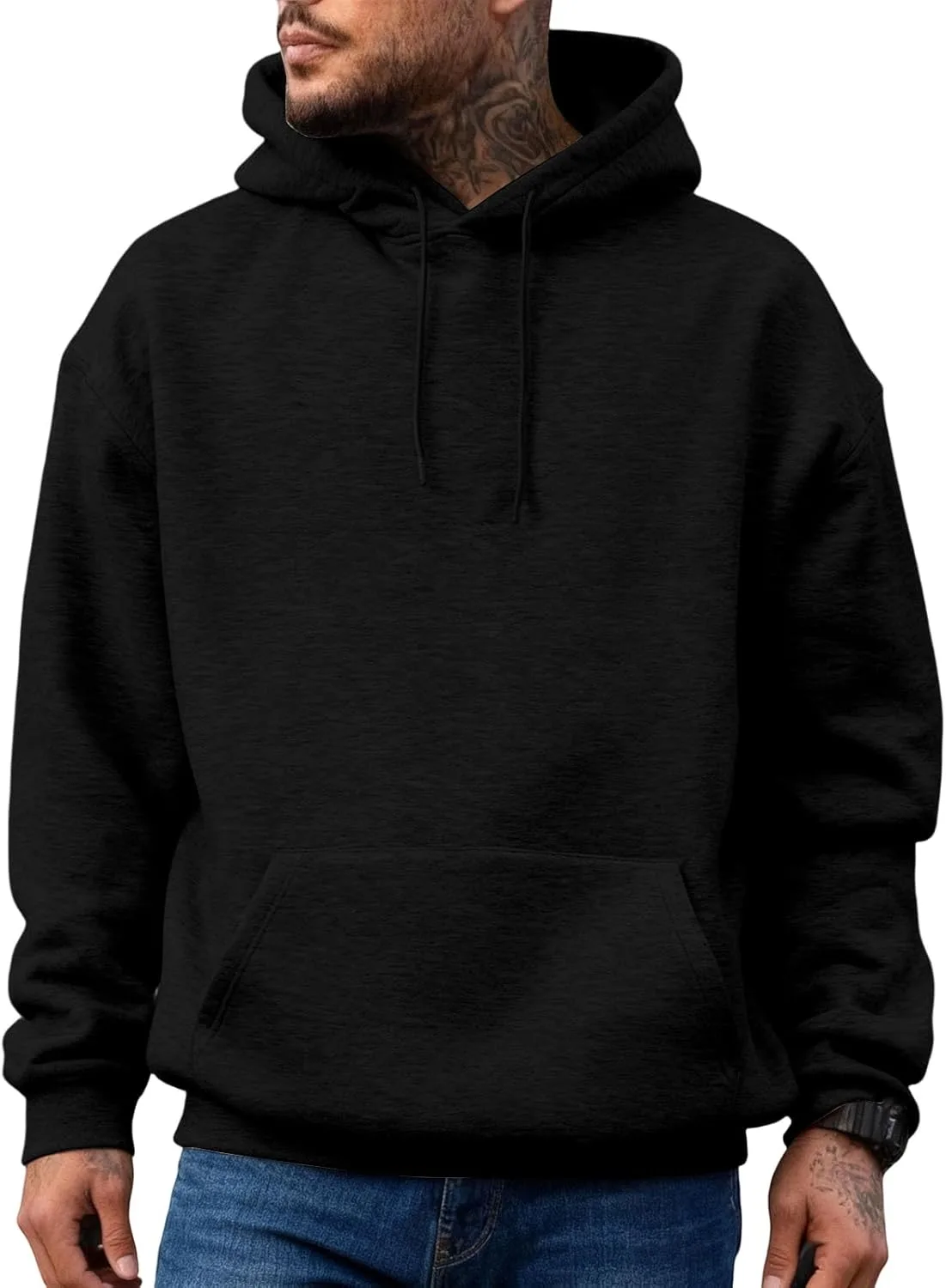 

Толстовка с капюшоном для мужчин Casual Cotton Essentials с карманом ZWSPTO