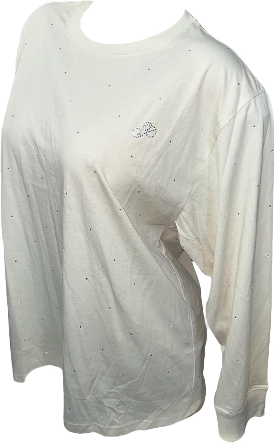 

Victoria's Secret Pink Cotton Campus длинный рукав оверсайз футболка с камнями цвет Beige New, Beige Bling, Розовый, Victoria's Secret Pink Cotton Campus длинный рукав оверсайз футболка с камнями цвет Beige New, Beige Bling