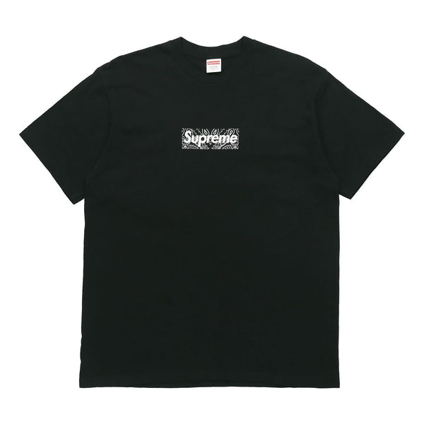 

Футболка fw19 week 17 bandana box logo tee Supreme, черный