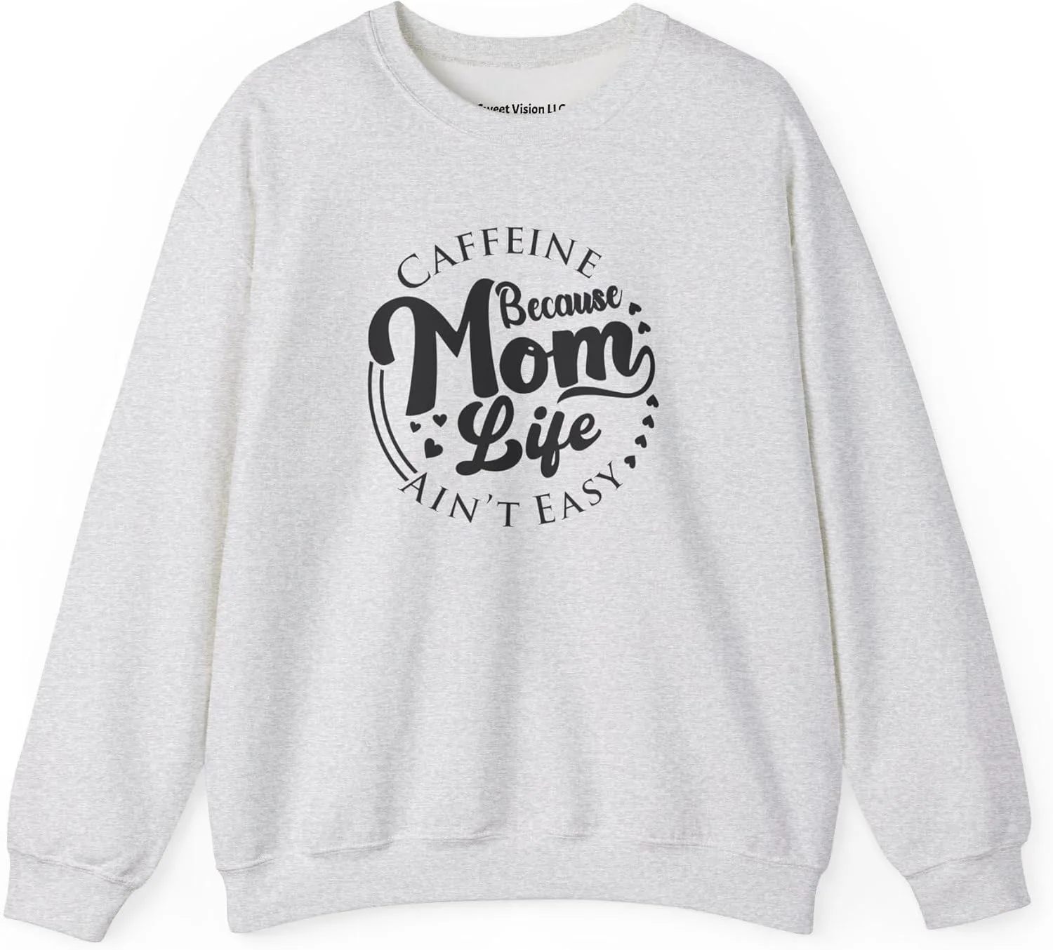 Толстовка Heavy Blend Unisex с принтом "Caffeine Mom Life Ain't Easy"