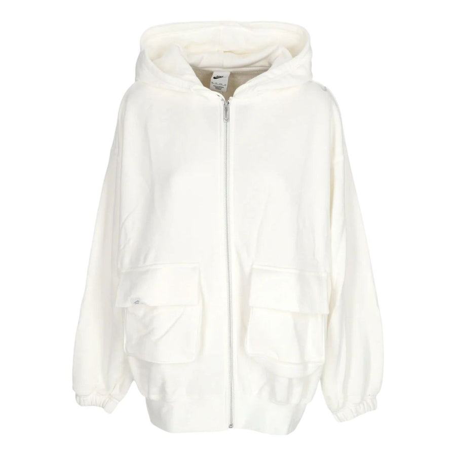

Куртка (WMNS) Nike Sportswear Oversized Full-Zip French Terry Hoodie Asia Sizing 'Sail Light Orewood Brown', бежевый