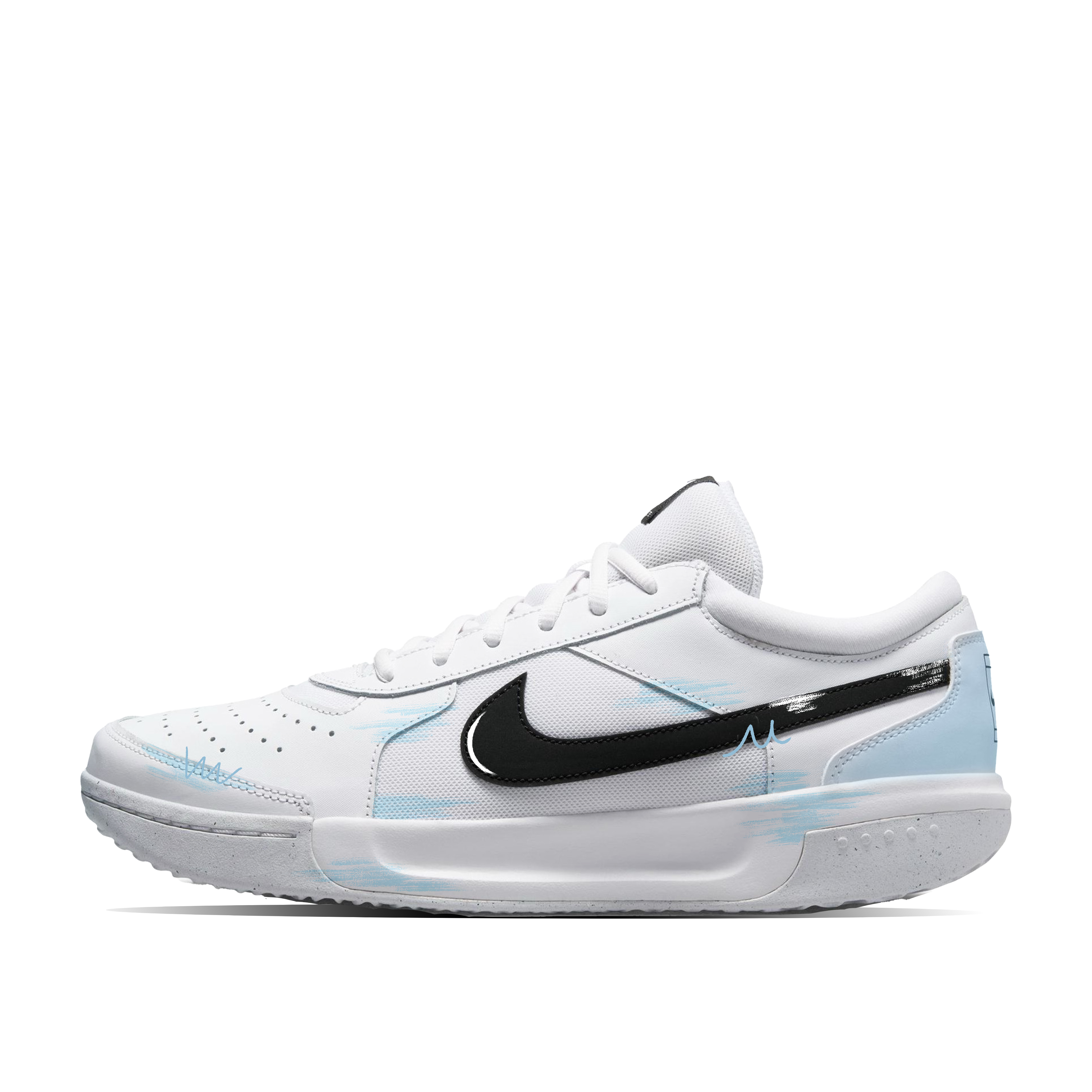 

Nike Теннисные кроссовки Court Lite 3 Arc Light, дышащие и легкие, низкие, мужские, сине-белые