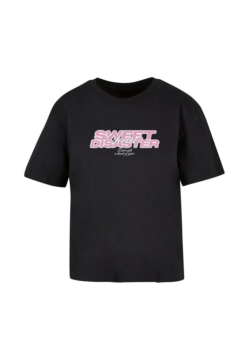 

Футболка с принтом SWEET DISASTER Mister Tee, черный