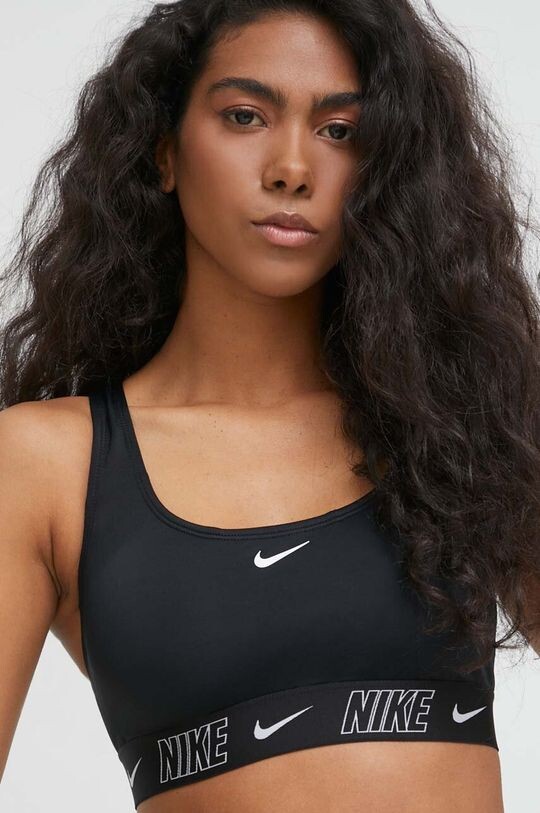 

Бюстгальтер для плавания с логотипом Nike, черный