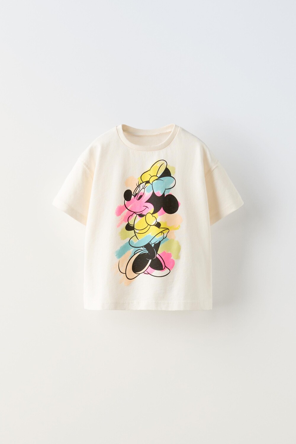 

Футболка минни маус disney ZARA, экрю
