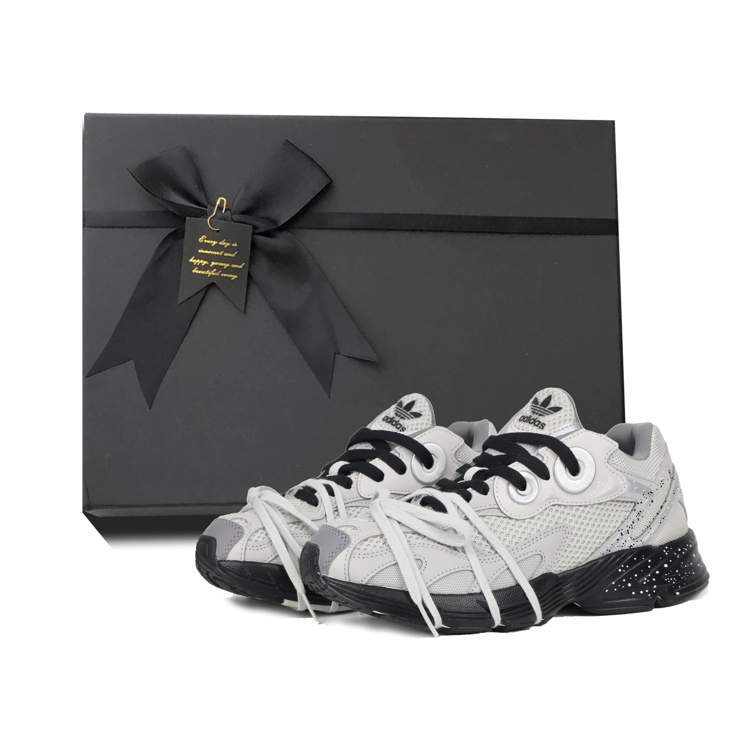 

Astir Comfortable Versatile Elegant Abrasion Resistant Coverage Support Balance Lightweight Low top Adidas Originals, серый gift box set