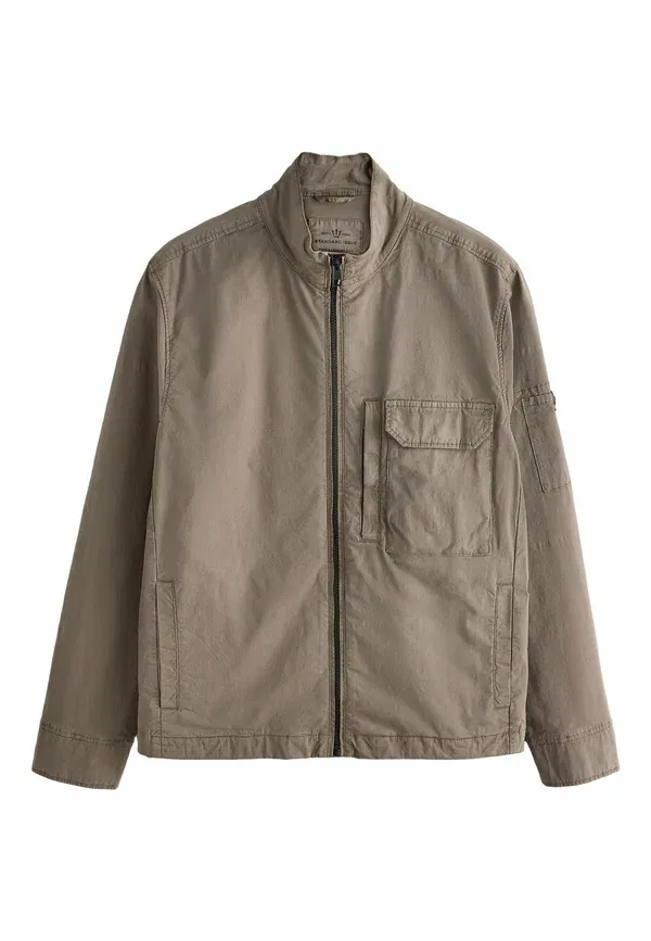 Куртка джинсовая Regular fit zip through Next, бежевый