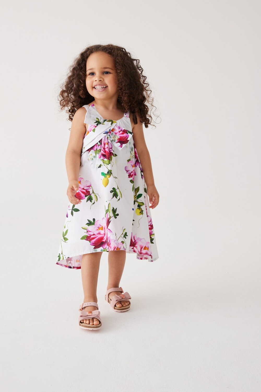 

Платье с цветочным узором и бантом Baker By Ted Baker, белый