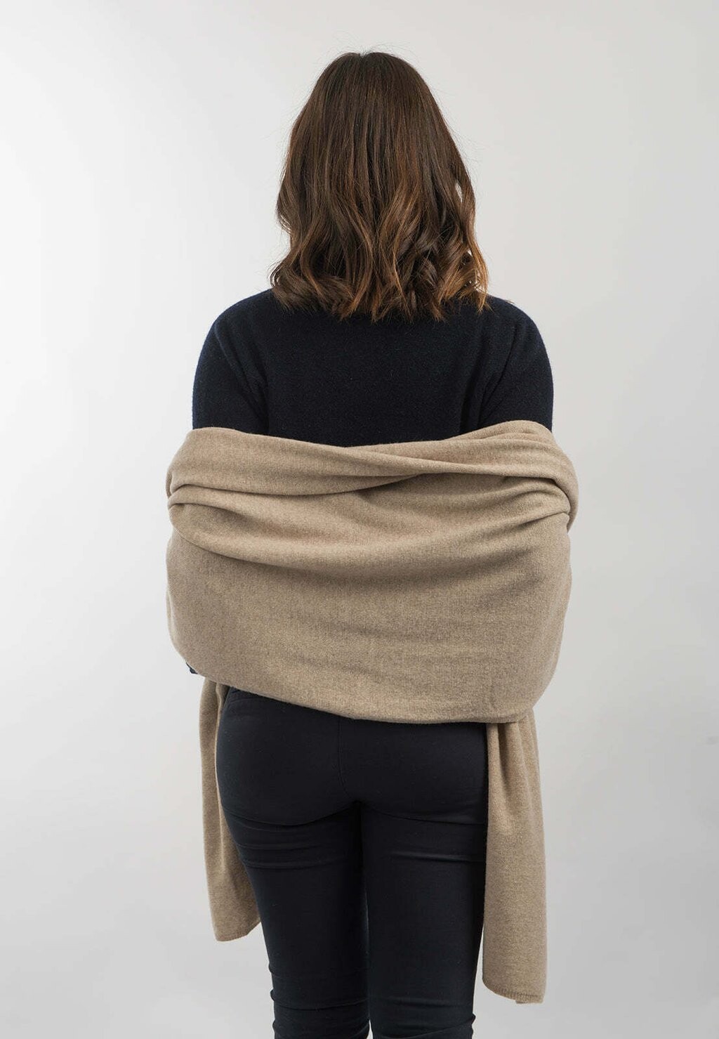 

Шарф Dalle Piane Cashmere, бежевый