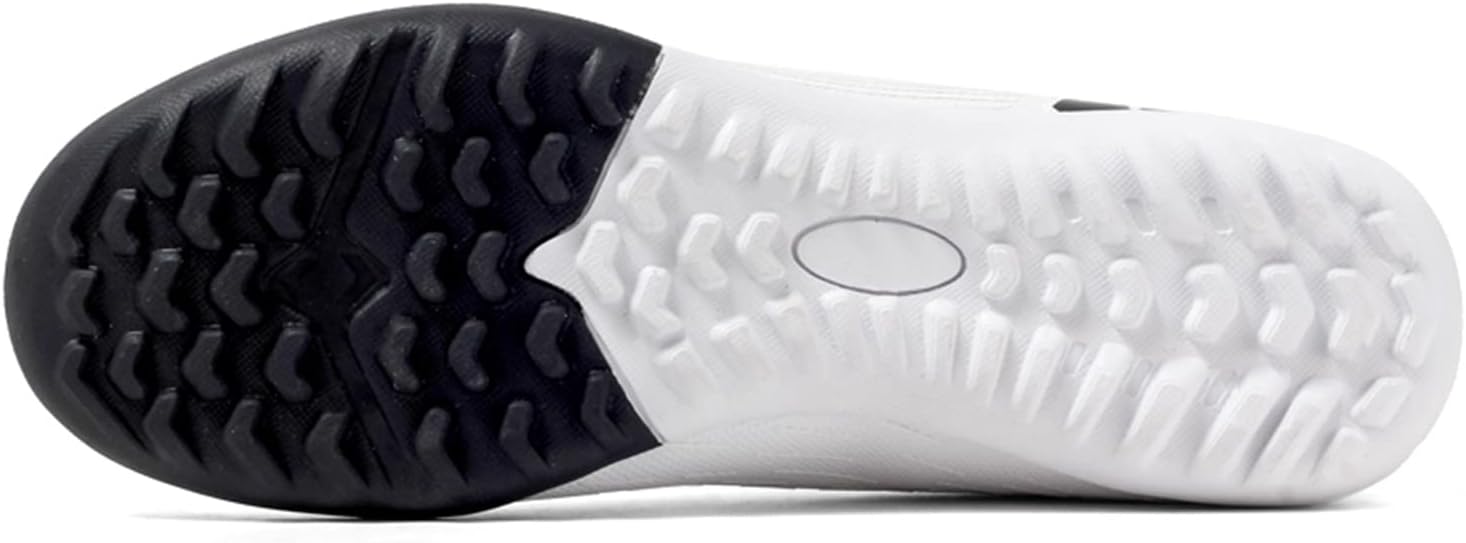 Кроссовки JOSKAA Unisex Soccer Skeak легкие, дышащие, не скользят и амортизируют, а The Youth high top Indoor Lawn Training Hard Bottom TF/AG, белый — фото 2