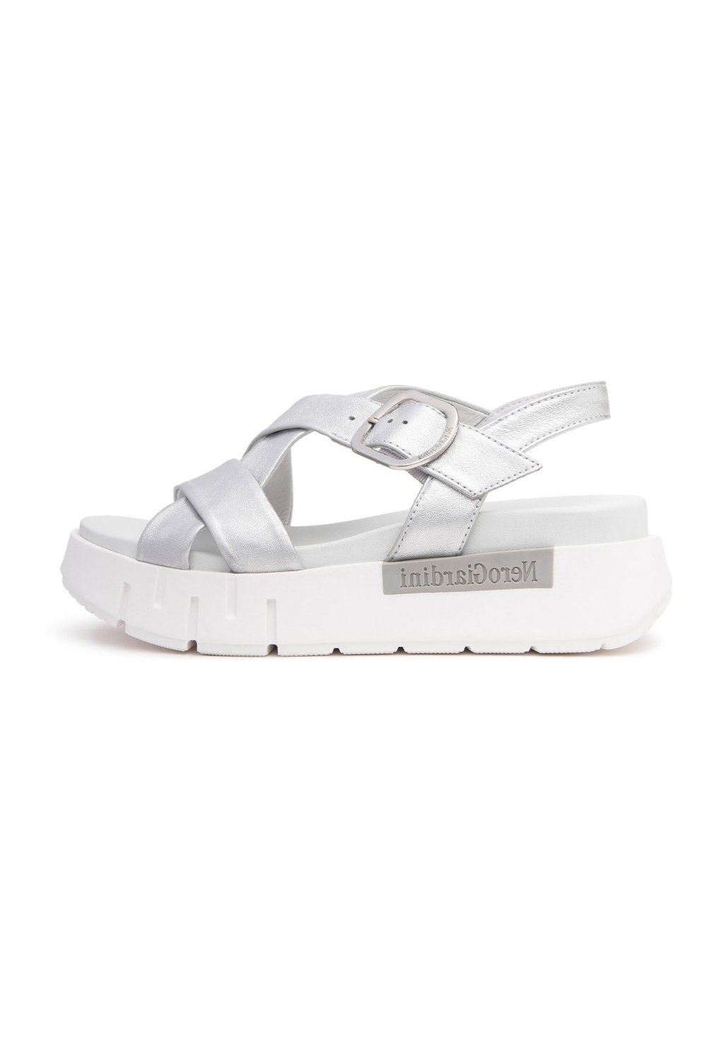 Босоножки на платформе MILA - Wedge sandals NeroGiardini, серебряный